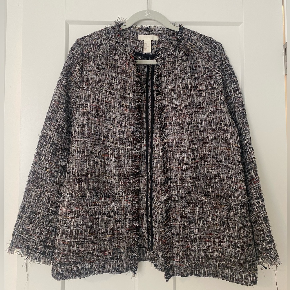 H&M Shimmering Tweed-like Jacket - Picture 3 of 9